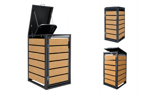 ZABUDOWA ŚMIETNIKOWA 1x120L kolor DREWNO